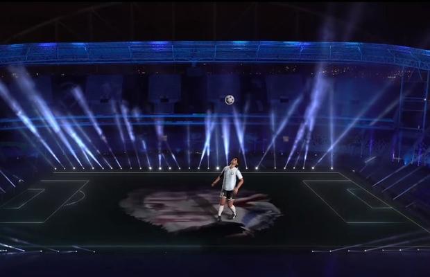 Imagini IMPRESIONANTE la Argentina - Chile: Maradona 3D pe gazon, apoi show Messi!