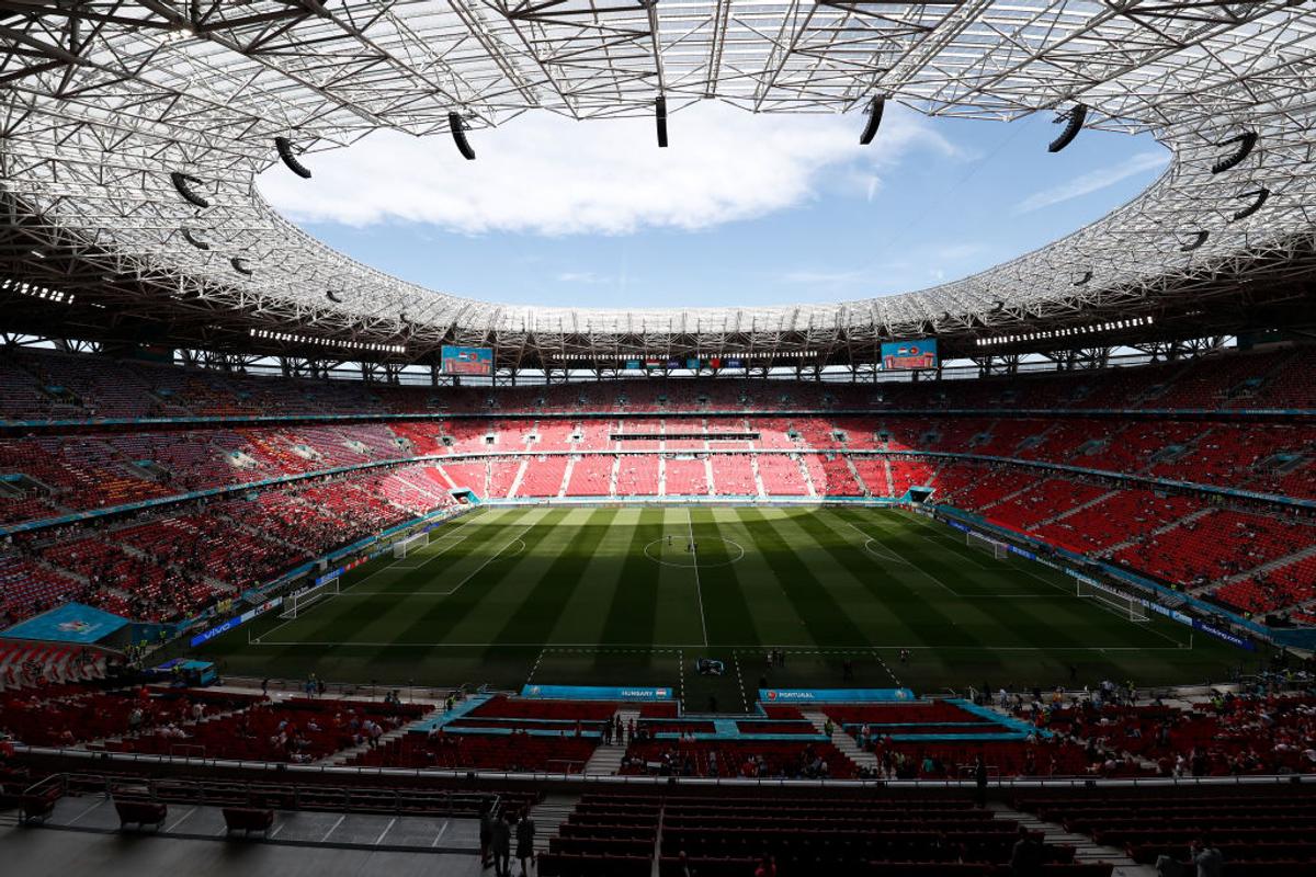 UNGARIA - PORTUGALIA. Imagini cu fanii de pe Puskas Arena, singurul stadion de la EURO care se umple la capacitate maximă: 55.662 de spectatori!