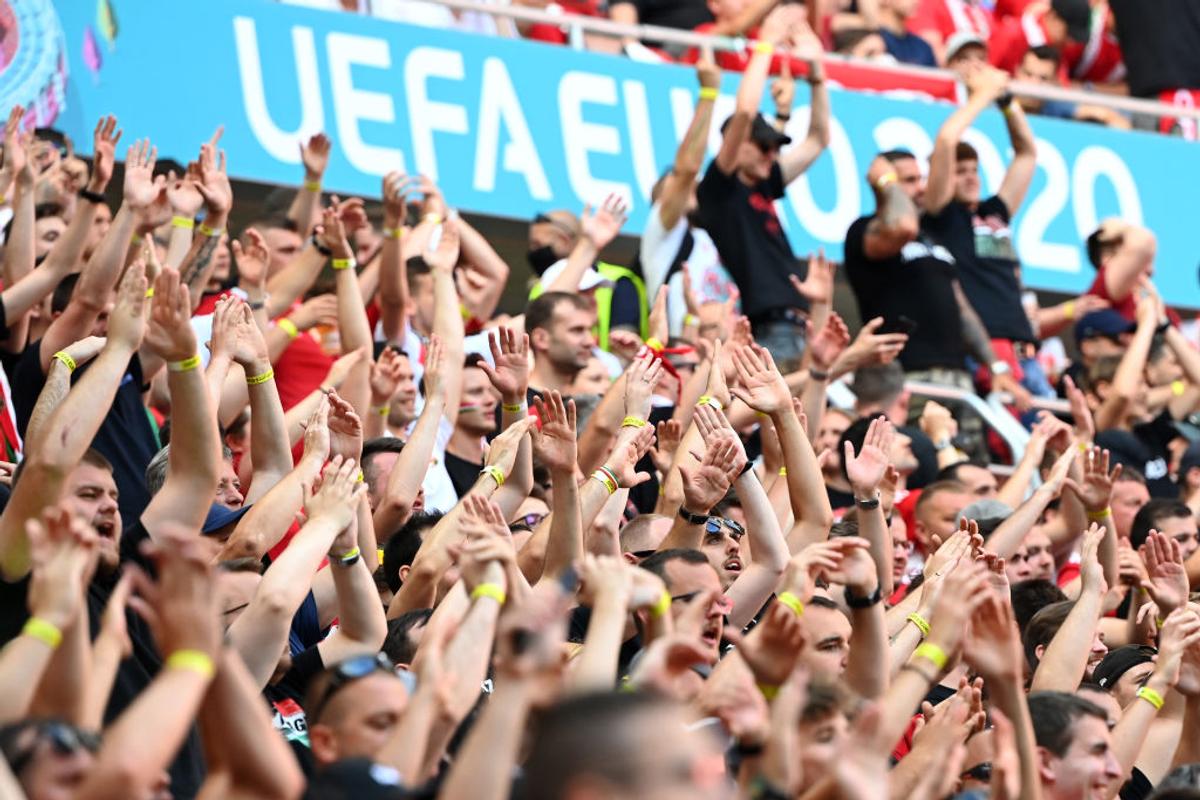 UNGARIA - PORTUGALIA. Imagini cu fanii de pe Puskas Arena, singurul stadion de la EURO care se umple la capacitate maximă: 55.662 de spectatori!