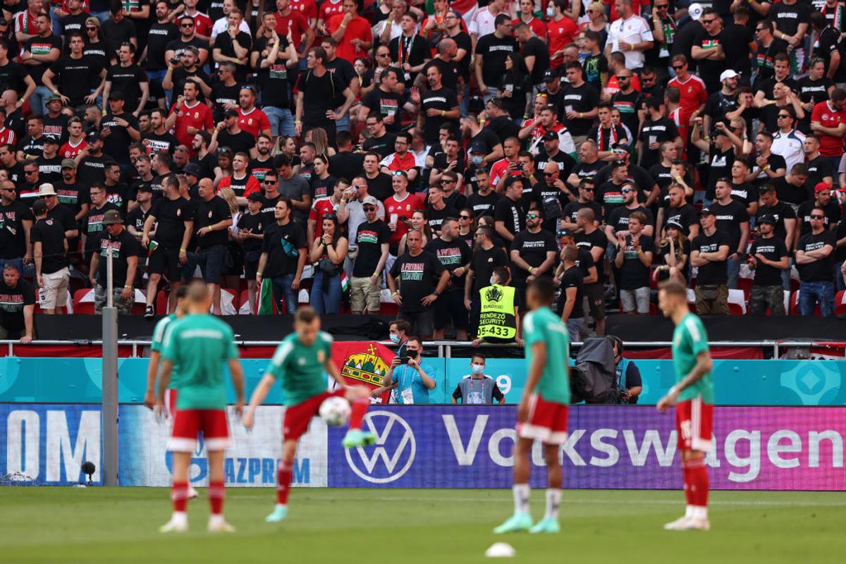 UNGARIA - PORTUGALIA. Imagini cu fanii de pe Puskas Arena, singurul stadion de la EURO care se umple la capacitate maximă: 55.662 de spectatori!
