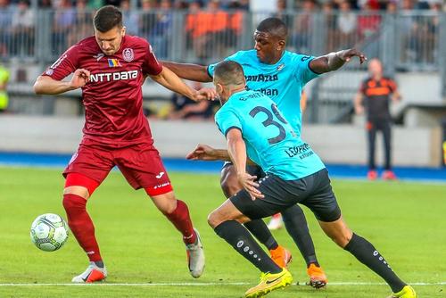 Țucudean în acțiune în Dudelange - CFR Cluj 2-0