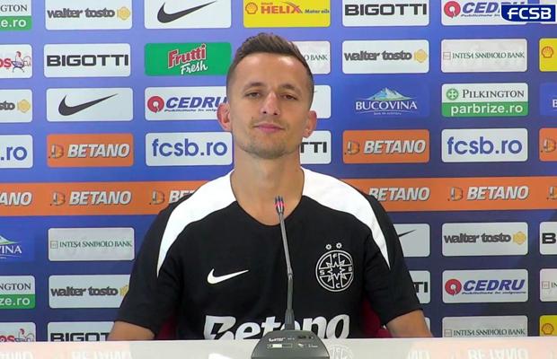 Marius Ștefănescu, în al nouălea cer după transferul la FCSB: „Este clar... acest lucru m-a făcut să vin aici”
