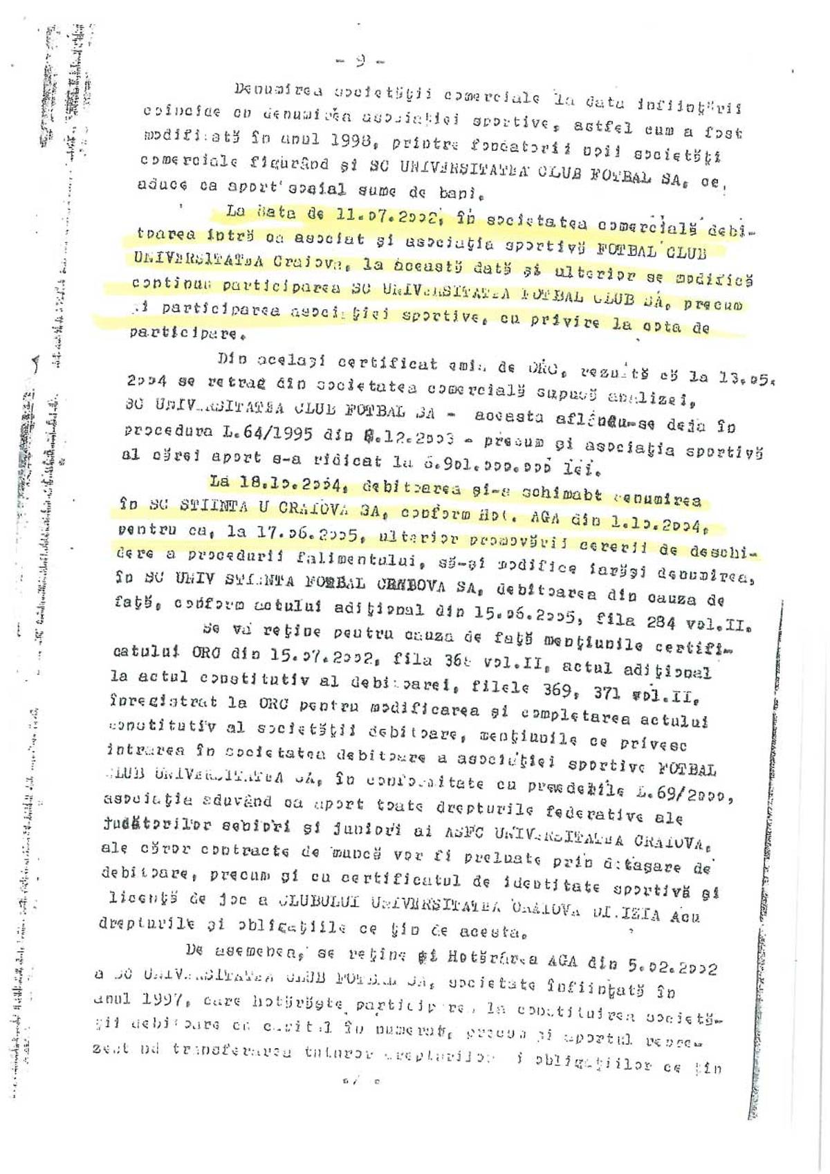 Documentele publicate de FCU Craiova: Adrian Mititelu susține că echipa sa deține sigla și palmaresul Universității