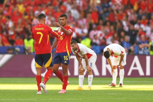 Alvaro Morata a ieșit accidentat din Spania - Croația/ foto:  Guliver/GettyImages