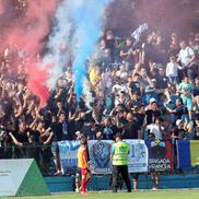 Stadionul a fost arhiplin la meciul care a adus promovarea CSM-ului / Sursă foto: Facebook@CSM Focșani 2007 oficial