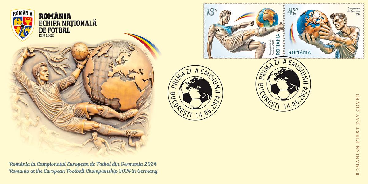 Moment unic pentru colecționari: Romfilatelia a lansat timbre speciale pentru EURO 2024