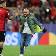 Un „invadator” nonconformist a dat peste cap finalul din Italia - Albania / Sursă foto: Guliver/Getty Images