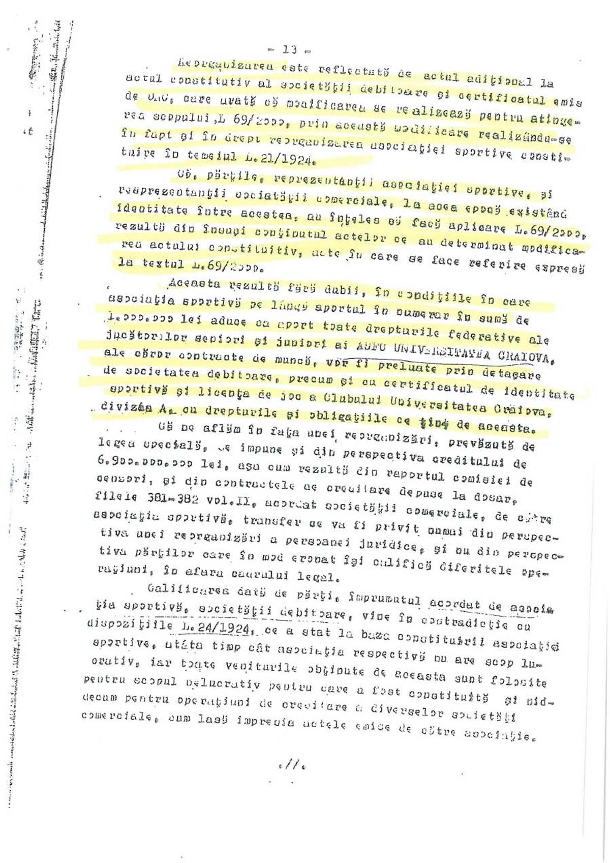 Documentele publicate de FCU Craiova: Adrian Mititelu susține că echipa sa deține sigla și palmaresul Universității