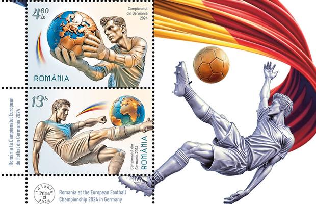 Moment unic pentru colecționari: Romfilatelia a lansat timbre speciale pentru EURO 2024