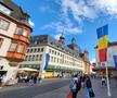 Würzburg, pământ românesc! Orașul „naționalei” la Euro e împânzit cu steaguri tricolore și cu mesajele jucătorilor