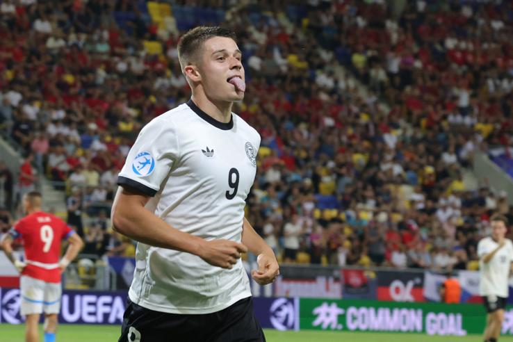 Nicolo Tresoldi, în Cehia U21 - Germania U21 // foto: Ionuț Iordache (GSP)