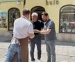 Mircea Lucescu s-a plimbat prin Bratislava înainte să se întoarcă la București. Foto: Andrei Crăițoiu (GSP.RO)