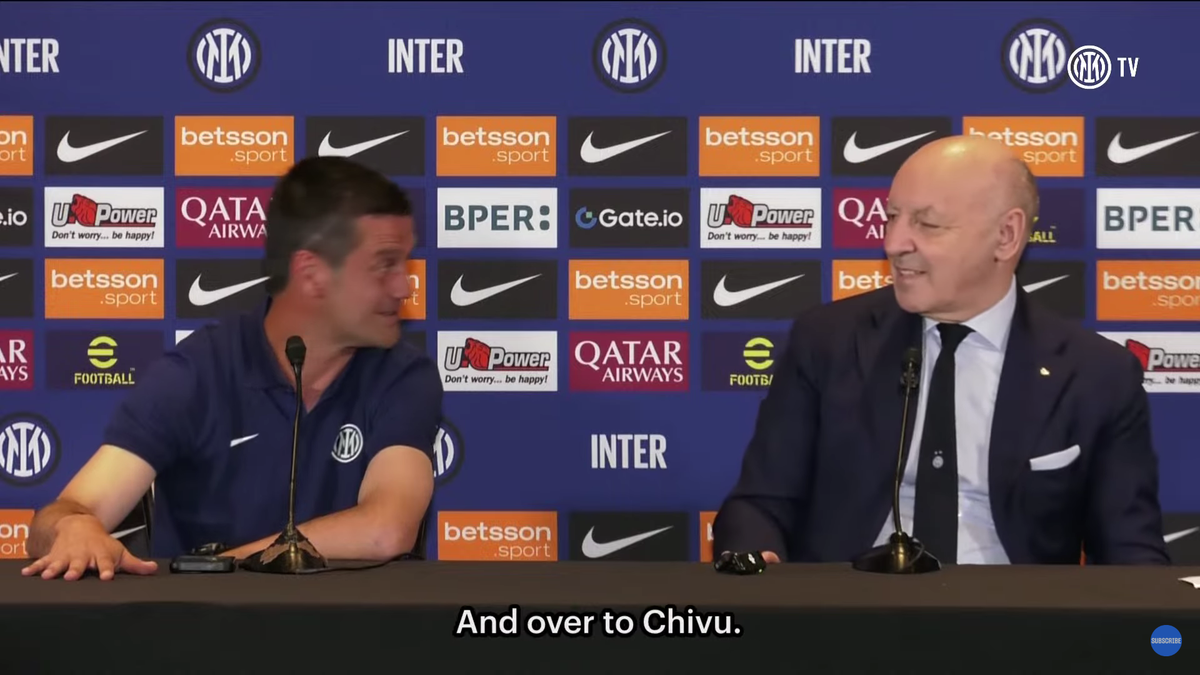 Italienii au făcut două gafe la conferința de presă a lui Cristi Chivu » Antrenorul român a răspuns cu umor