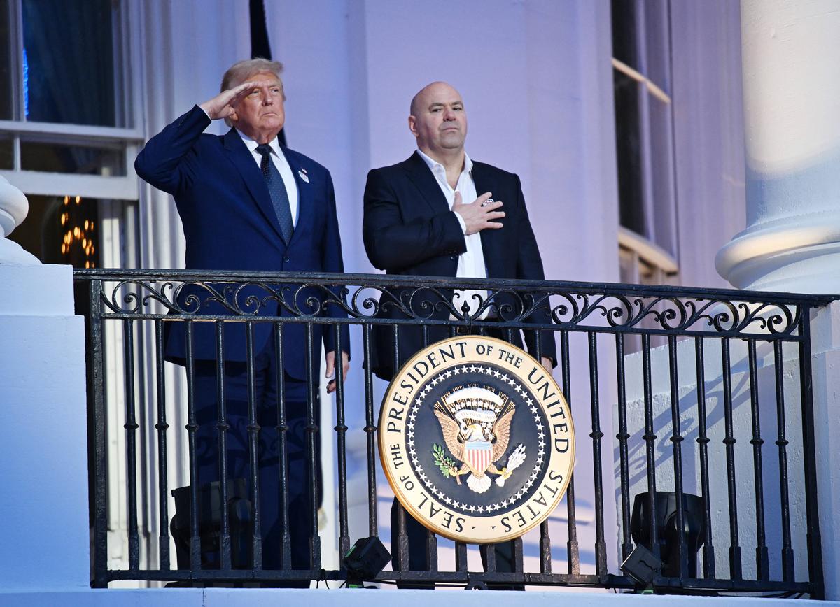 Donald Trump - gala UFC Casa Albă