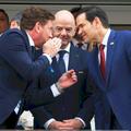 Alejandro Domínguez, președintele CONMEBOL, Gianni Infantino, președintele FIFA, şi Marc Rubio, secretarul de stat al Statelor Unite ale Americii FOTO: Ionuţ Iordache (GSP)