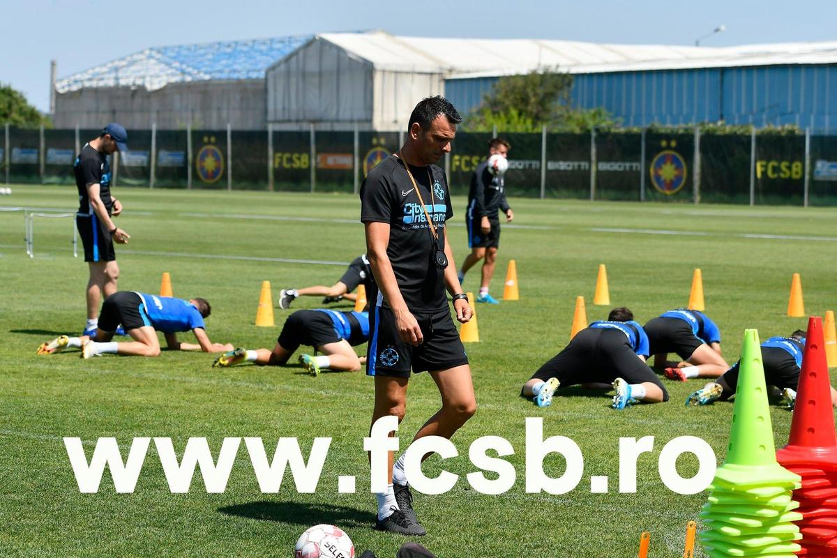 FCSB, primul antrenament Toni Petrea