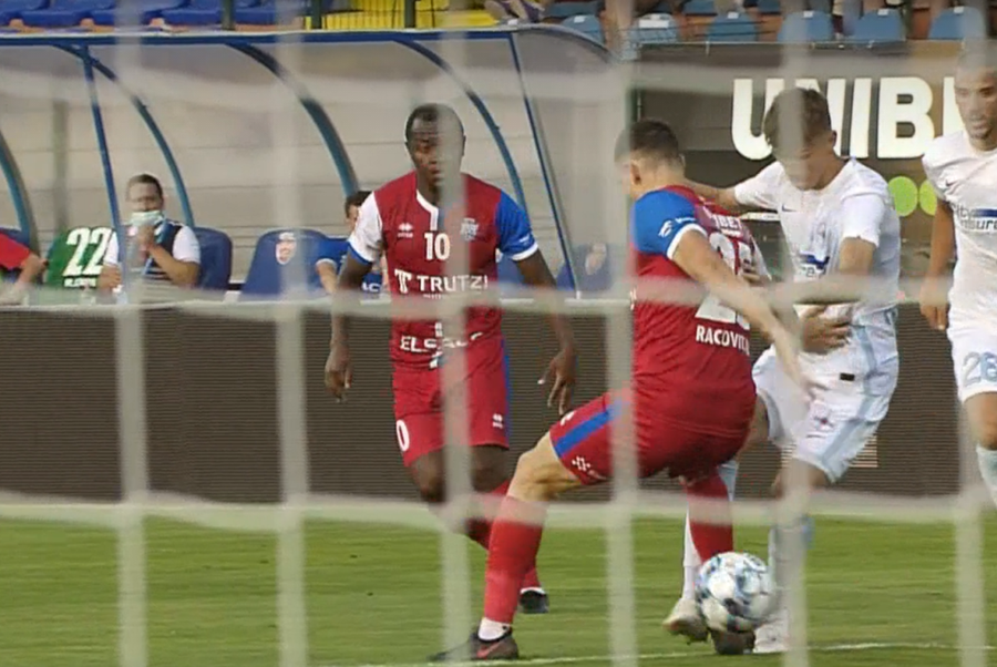 Captură Telekom Sport FCSB a avut un penalty neacordat cu Botoșani! Verdictul specialistului