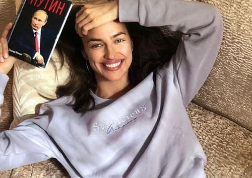 Irina Shayk a șters între timp imaginea mai veche cu Putin, postată în aprilie 2020