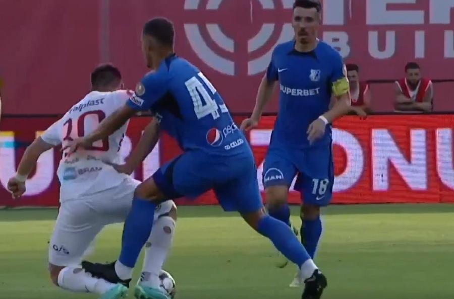 FOTO: Captură TV @Digi Sport 1 Experiment reușit, urmează marele test » Farul se impune la Sibiu, într-un meci complicat pentru „centralul” Istvan Kovacs
