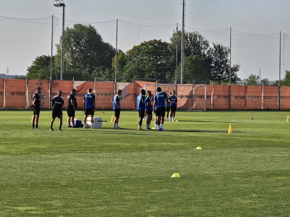Antrenament FCSB înaintea returului cu Virtus