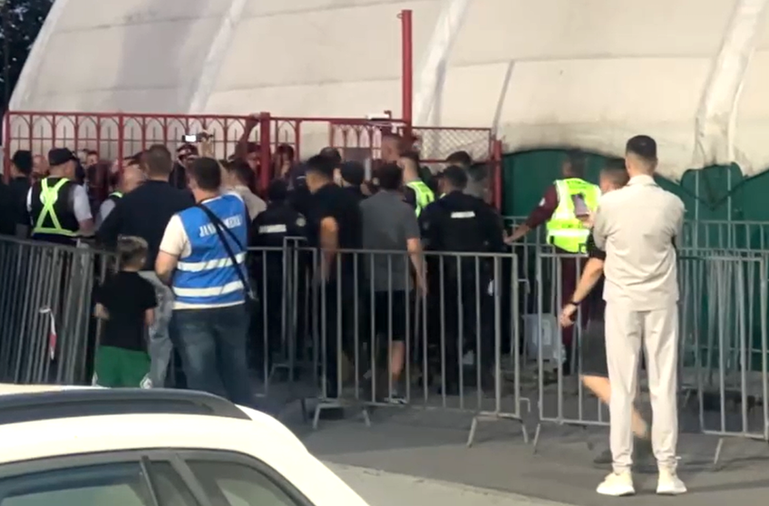 A fost scandal imens la meciul Csikszereda - Dinamo, de la Miercurea Ciuc