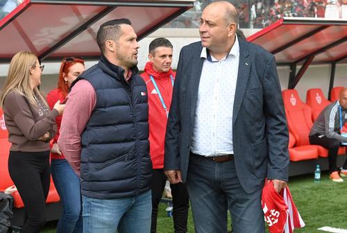 Attila Hadnagy, directorul sportiv de la Sepsi, alături de Laszlo Dioszegi/ foto: Imago Images