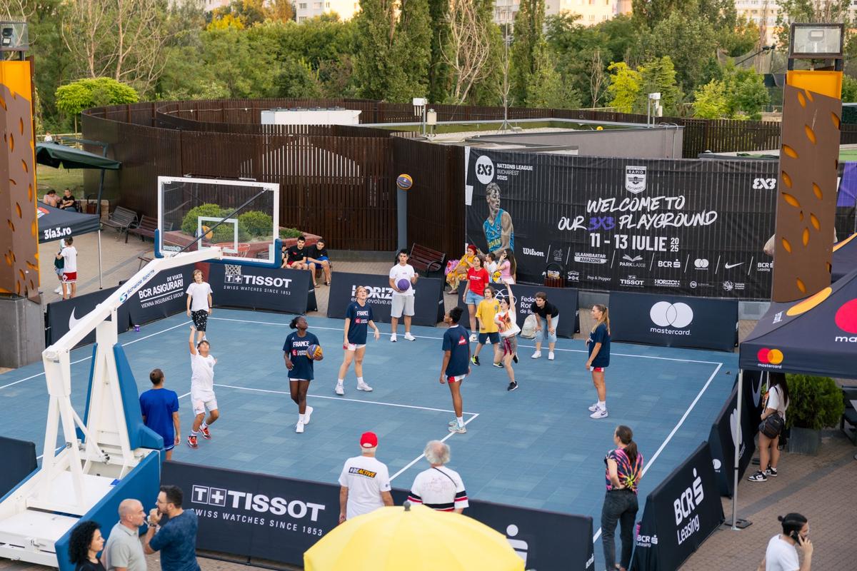 Festival de baschet 3x3 la București: 17 țări, 140 de sportivi, 20.000 de spectatori