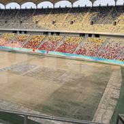 Așa arată gazonul de pe Arena Națională după festivalul Neversea Kapital din București. Foto: Andrei Crăițoiu (GSP.RO)