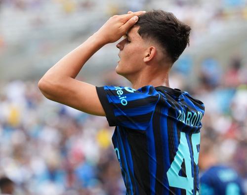 Valentin Carboni a adunat 72 de minute în trei meciuri jucate la Inter. Argentinianul va evolua la Genoa în sezonul 2025-2026 / Foto: Imago