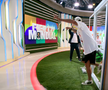 Gabi Tamaș a recreat momentul când a spart ușa blocului // Captură foto: YouTube @AntenaSport