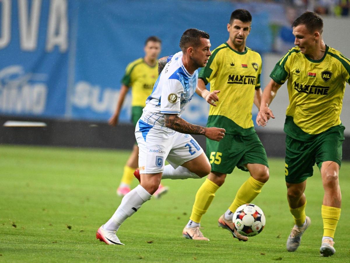 Universitatea Craiova – Vitebsk, returul din turul 1 UCL // foto: UCV