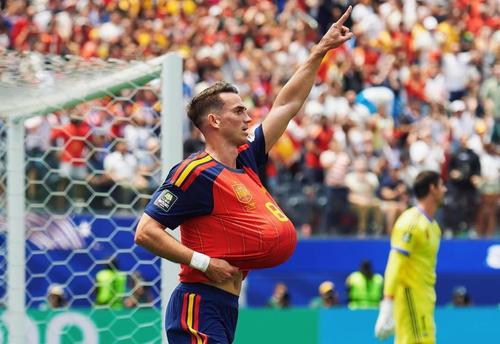 Fabian Ruiz a celebrat golul marcat în poarta Belgiei în sferturi