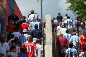 Anglia - Argentina, semifinala Campionatului Mondial » Imagini încinse de la Atlanta + Echipele de start