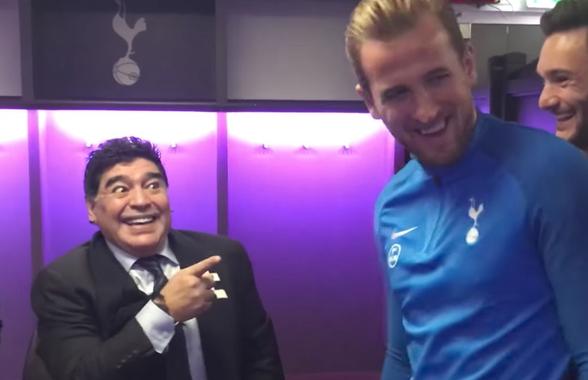Clip antologic înaintea semifinalei! Ce i-a arătat Diego Maradona lui Harry Kane în urmă cu 9 ani