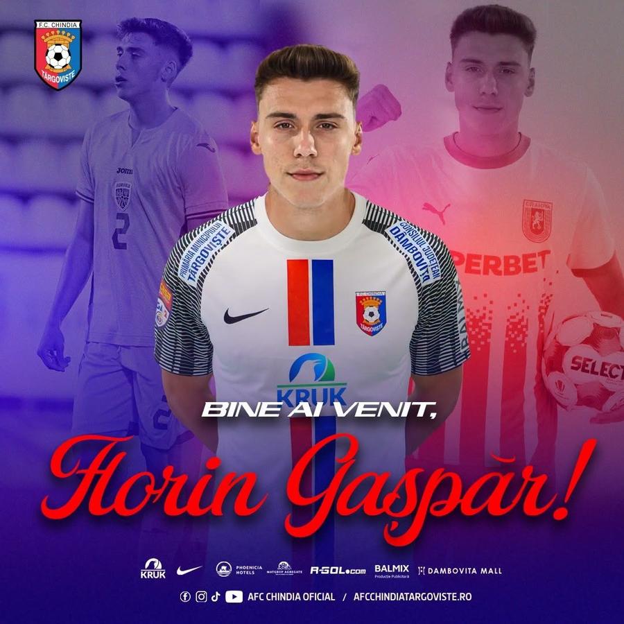 Florin Gașpăr, fundașul Universității Craiova, împrumutat la alt club din România