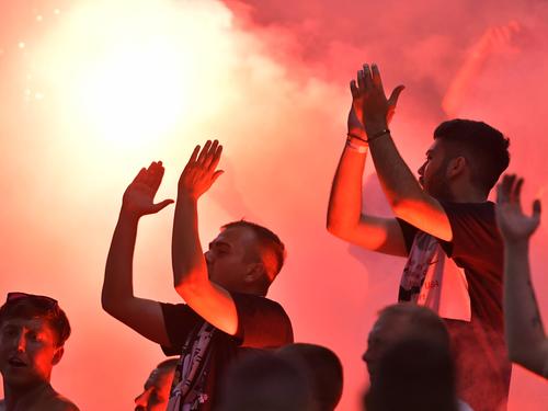 Fanii Rapidului vor să facă show la meciul cu FCSB // FOTO: Imago