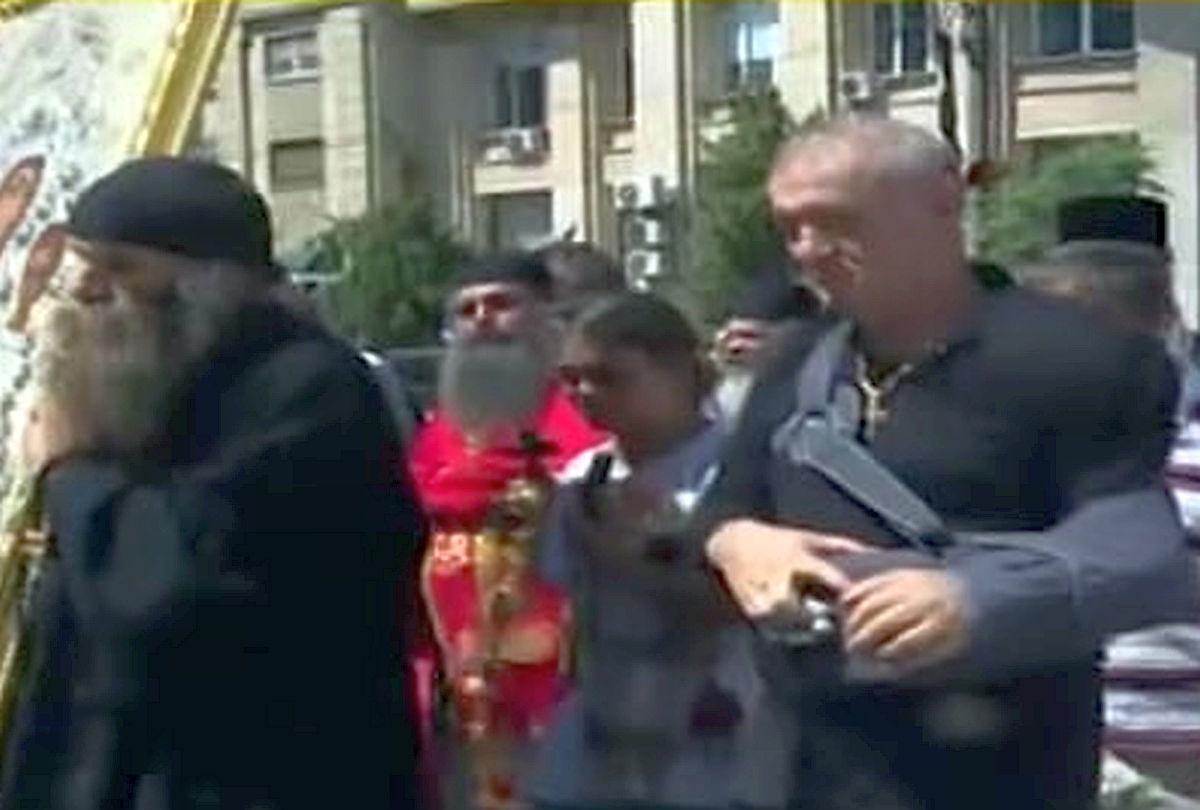 Gigi Becali - protest: 15 august 2021