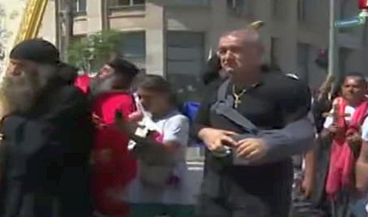 Gigi Becali - protest: 15 august 2021