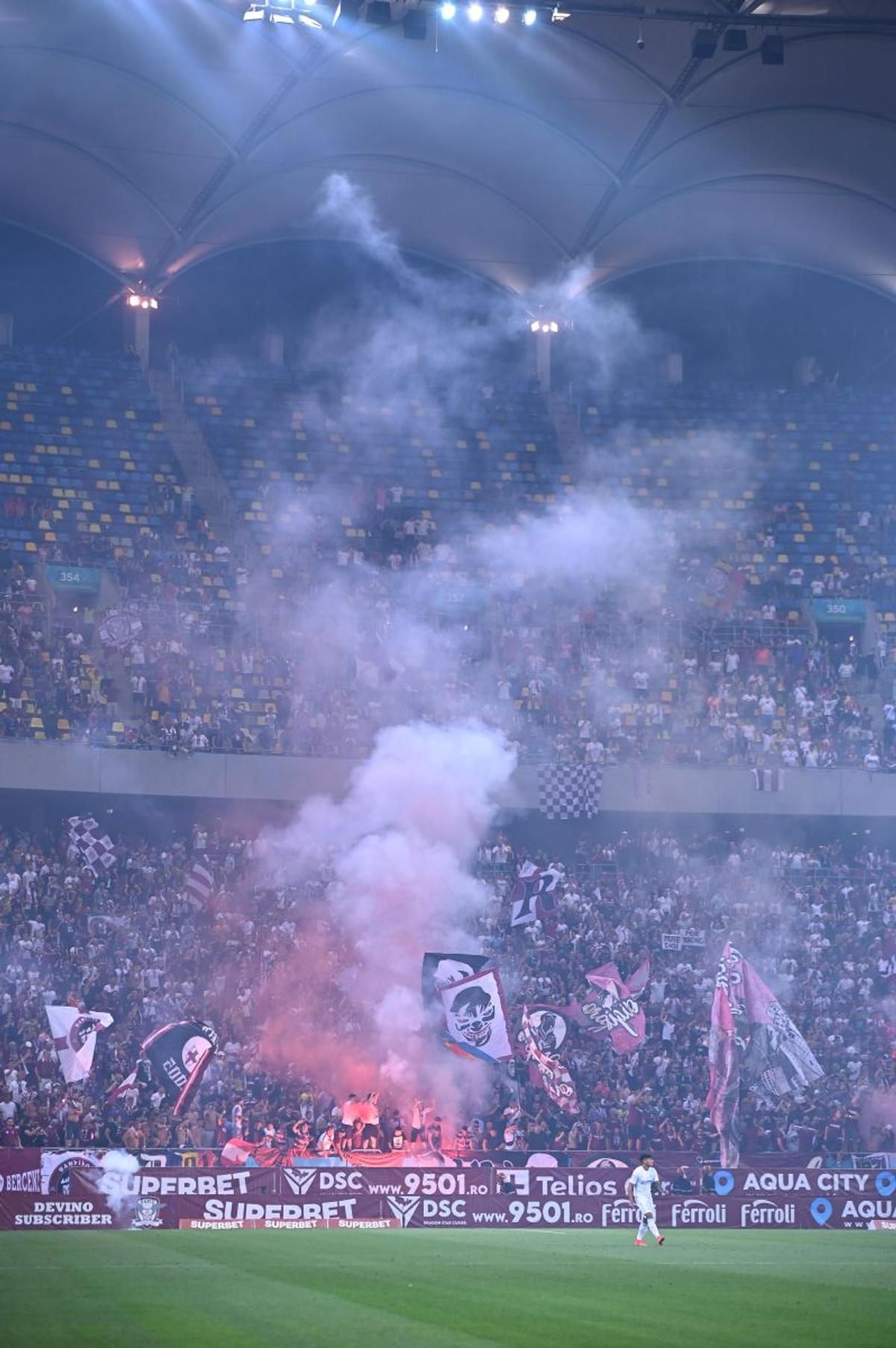 Nou record! Câți fani au fost la Rapid - FCSB + scenografiile galeriilor