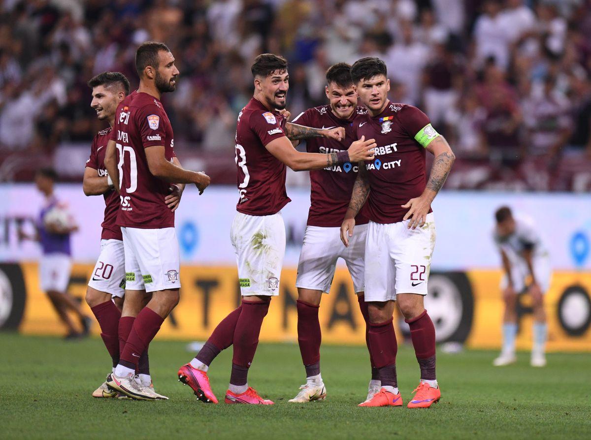 FOTO Rapid, sărbătoare cu fanii după 1-0 cu FCSB