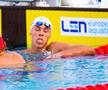 Reacția lui David Popovici când a văzut că a ratat la o sutime recordul lui Phelps // FOTO: Raed Krishan