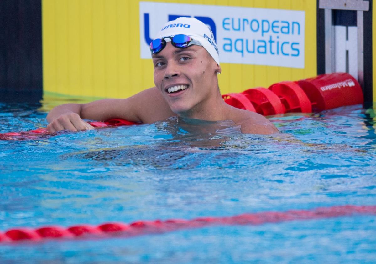 Atât de MARE e Popovici! Unde erau rivalii campionului român când David termina cursa
