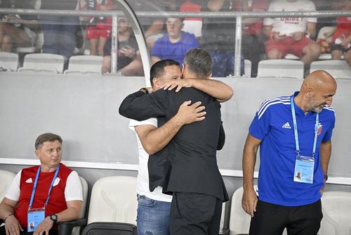 Marius Croitoru, în alb, înainte de Dinamo - FC Botoșani // foto: Raed Krishan, GSP