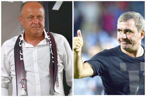 Dan Șucu (în stânga) și Gică Hagi