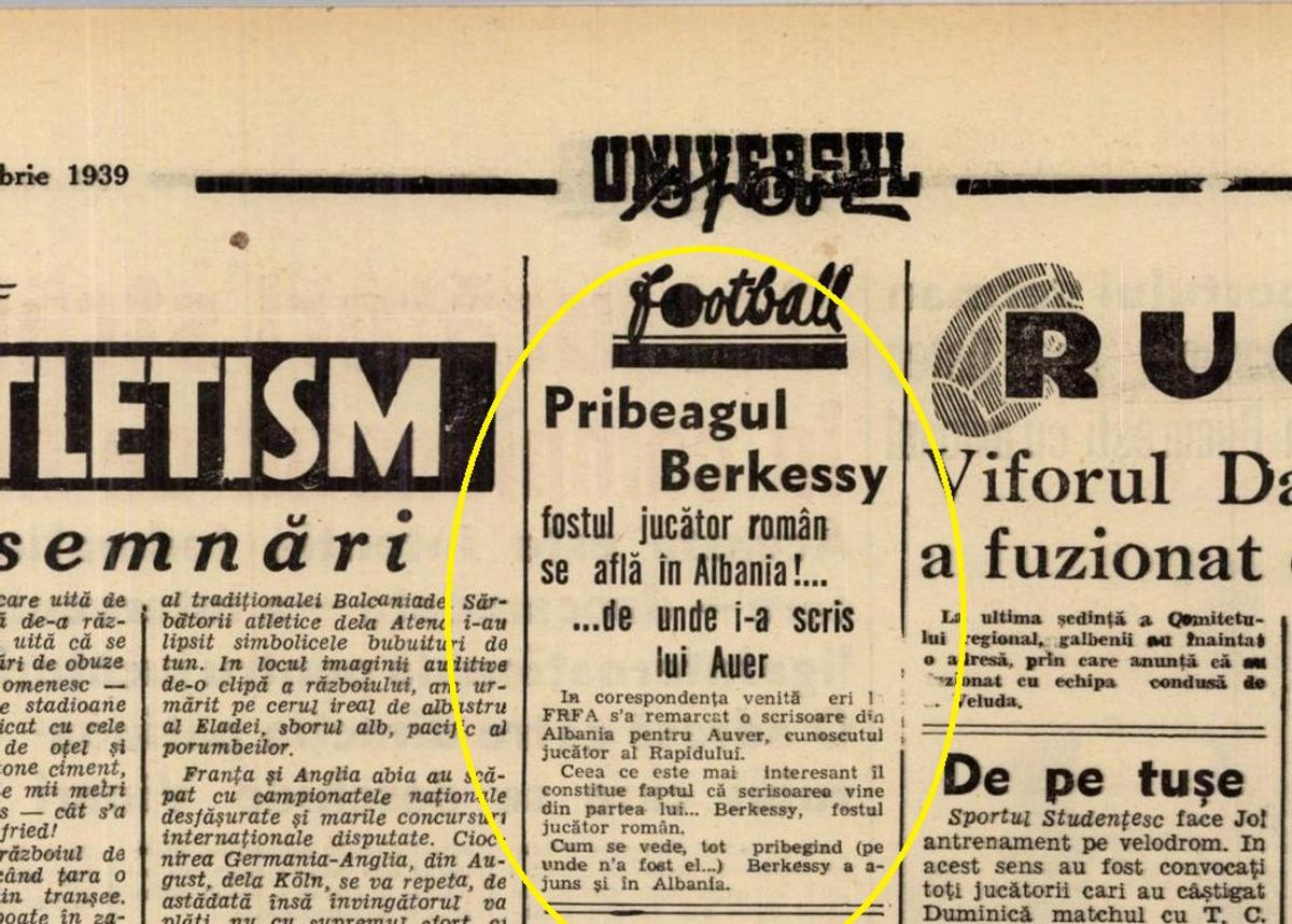 Elemer Berkessy, primul jucător născut pe teritoriul actual al României ajuns la FC Barcelona