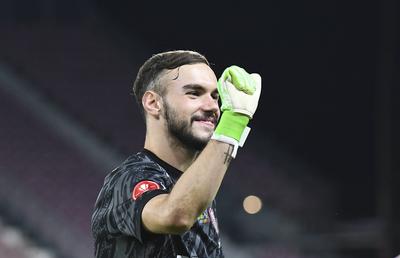 Răzvan Sava, la ultimul meci în poarta lui CFR Cluj » Ce au solicitat italienii înaintea returului cu Maccabi Petah Tikva