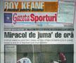 Prima pagină din Gazeta, după Dinamo - Manchester