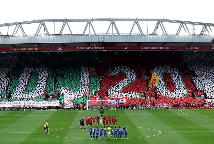 Comemorarea lui Diogo Jota, la Liverpool - Bournemouth/ foto: Getty Images