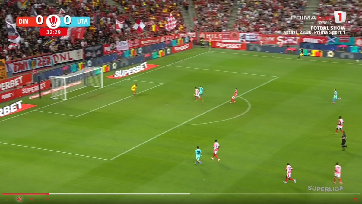 Hakim Abdallah a marcat împotriva lui Dinamo și a fost aplaudat de suporteri