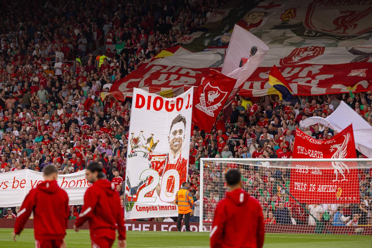 Comemorarea lui Diogo Jota, la Liverpool - Bournemouth